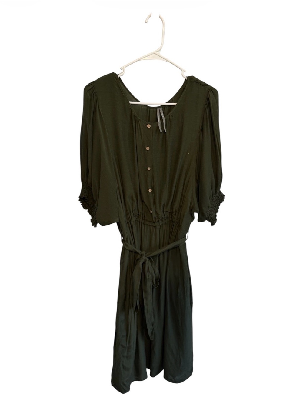 Anthropologie Nicole Puff-Sleeved Shirtdress